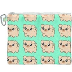 Puppy Pattern Wallpaper Dog Pet Canvas Cosmetic Bag (xxxl) by Wegoenart