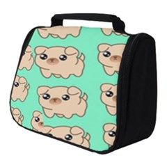 Puppy Pattern Wallpaper Dog Pet Full Print Travel Pouch (small) by Wegoenart