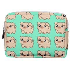 Puppy Pattern Wallpaper Dog Pet Make Up Pouch (medium) by Wegoenart