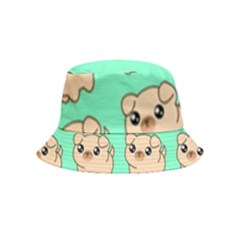 Puppy Pattern Wallpaper Dog Pet Bucket Hat (kids)