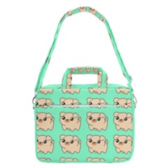 Puppy Pattern Wallpaper Dog Pet Macbook Pro 16  Shoulder Laptop Bag by Wegoenart