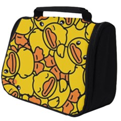 Illustration Duck Cartoon Background Pattern Full Print Travel Pouch (big) by Wegoenart