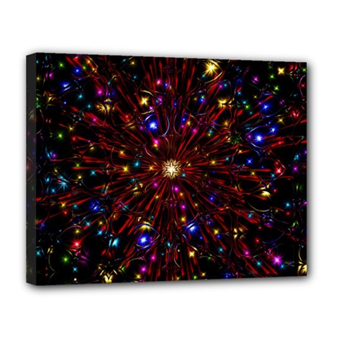 Abstract Background Stars Star Galaxy Wallpaper Canvas 14  X 11  (stretched) by Wegoenart