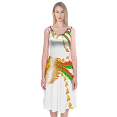 Im Fourth Dimension Colour 51 Midi Sleeveless Dress by imanmulyana