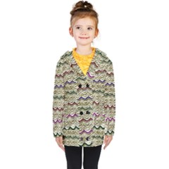 Mil Knit Kids  Double Breasted Button Coat