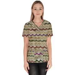 Mil Knit Women s V-neck Scrub Top