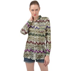 Mil Knit Long Sleeve Satin Shirt