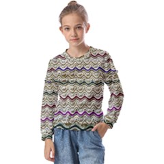 Mil Knit Kids  Long Sleeve Tee With Frill 