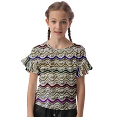 Mil Knit Kids  Cut Out Flutter Sleeves