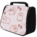 Pig Cartoon Background Pattern Full Print Travel Pouch (Big) View1