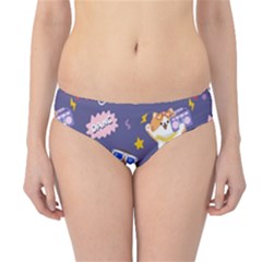 Girl Cartoon Background Pattern Hipster Bikini Bottoms