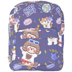 Girl Cartoon Background Pattern Full Print Backpack