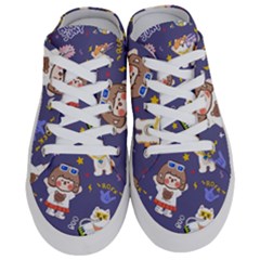 Girl Cartoon Background Pattern Half Slippers