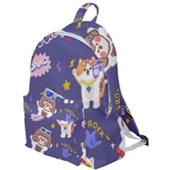 Girl Cartoon Background Pattern The Plain Backpack