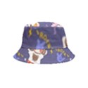 Girl Cartoon Background Pattern Inside Out Bucket Hat (Kids) View2