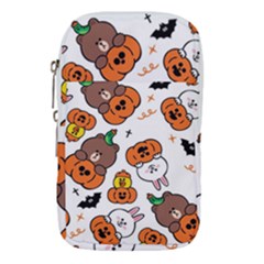 Illustration Pumpkin Bear Bat Bunny Chicken Waist Pouch (small) by Sudhe