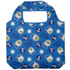 Illustration Duck Cartoon Background Foldable Grocery Recycle Bag