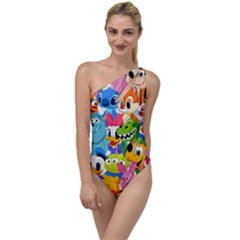 Illustration Cartoon Character Animal Cute To One Side Swimsuit by Sudhe