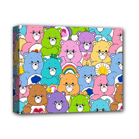 Care Bears Bear Background Cartoon Deluxe Canvas 14  X 11  (stretched)