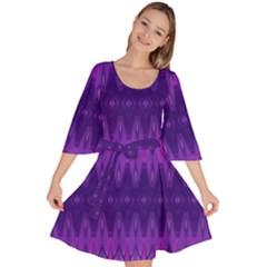 Illustration Purple Abstract Wallpaper Pattern Abstract Velour Kimono Dress