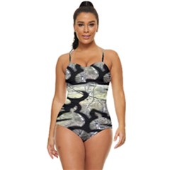 Black Love Browning Deer Camo Retro Full Coverage Swimsuit by Jancukart