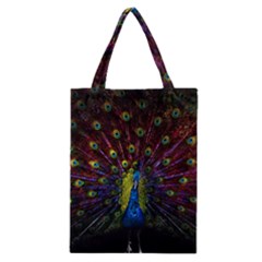 Beautiful Peacock Feather Classic Tote Bag by Jancukart