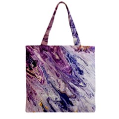 Marble Pattern Texture Zipper Grocery Tote Bag by Jancukart