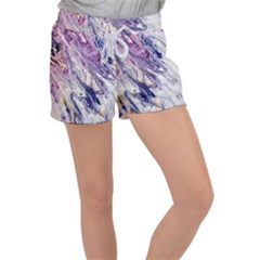 Marble Pattern Texture Velour Lounge Shorts