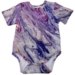 Marble Pattern Texture Baby Short Sleeve Onesie Bodysuit