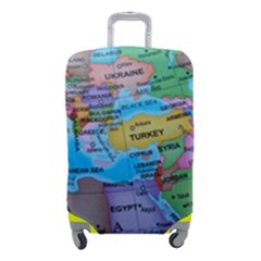 Globe World Map Maps Europe Luggage Cover (small) by Jancukart
