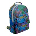 Globe world map maps europe Flap Pocket Backpack (Small) View2