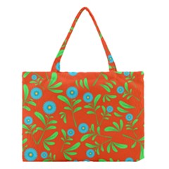 Background-texture-seamless-flowers Medium Tote Bag by Jancukart