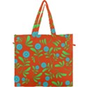 Background-texture-seamless-flowers Canvas Travel Bag View1