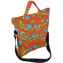 Background-texture-seamless-flowers Fold Over Handle Tote Bag