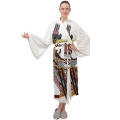 Im Fourth Dimension Abimanyu Maxi Velour Kimono by imanmulyana