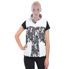 Im Fourth Dimension Black White 66 Women s Button Up Vest by imanmulyana