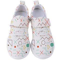 Mathematics Geometry Geometric Shape Euclidean Pattern Women s Velcro Strap Shoes by Sapixe