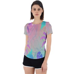 Palm-trees Back Cut Out Sport Tee by nateshop