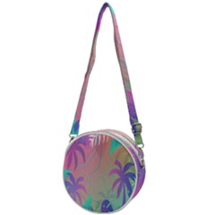 Palm-trees Crossbody Circle Bag by nateshop