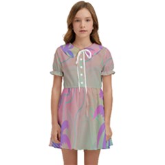 Palm-trees Kids  Sweet Collar Dress