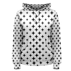 Pattern-whit Star Black Women s Pullover Hoodie by nateshop