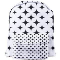 Pattern-whit Star Black Giant Full Print Backpack by nateshop