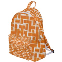 Illustration Orange Background Rectangles Pattern The Plain Backpack by Amaryn4rt