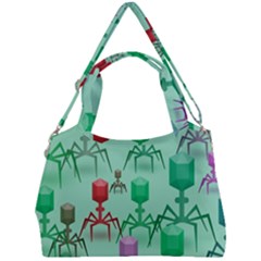 Bacteriophage Virus Army Double Compartment Shoulder Bag by Amaryn4rt