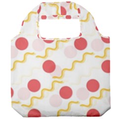 Illustration Abstract Line Pattern Dot Lines Decorative Foldable Grocery Recycle Bag by Amaryn4rt