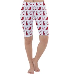 Christmas Template Advent Cap Cropped Leggings  by Amaryn4rt