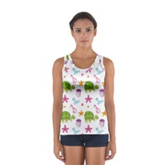 Turtles Animals Sea Life Sport Tank Top 