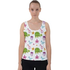 Turtles Animals Sea Life Velvet Tank Top