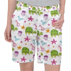 Turtles Animals Sea Life Pocket Shorts