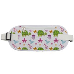 Turtles Animals Sea Life Rounded Waist Pouch by Amaryn4rt